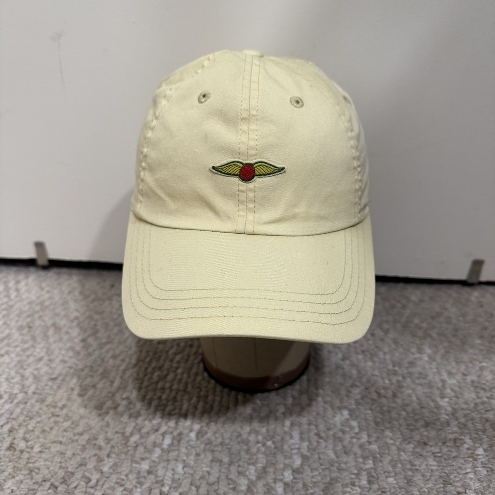 American Needle Baltusrol Golf Course Logo Yellow Cap Hat New Jersey Strapback